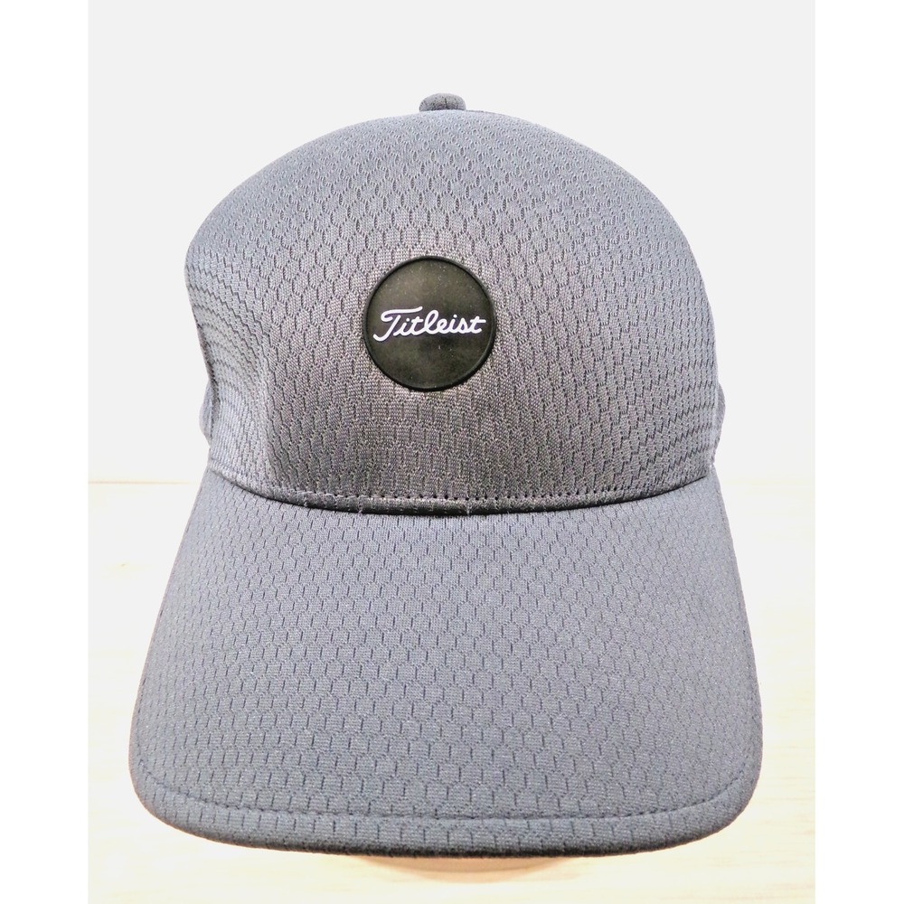 Titleist Golf Cap Hat Gray Light Weight Adjustable Hook & Loop OSFM